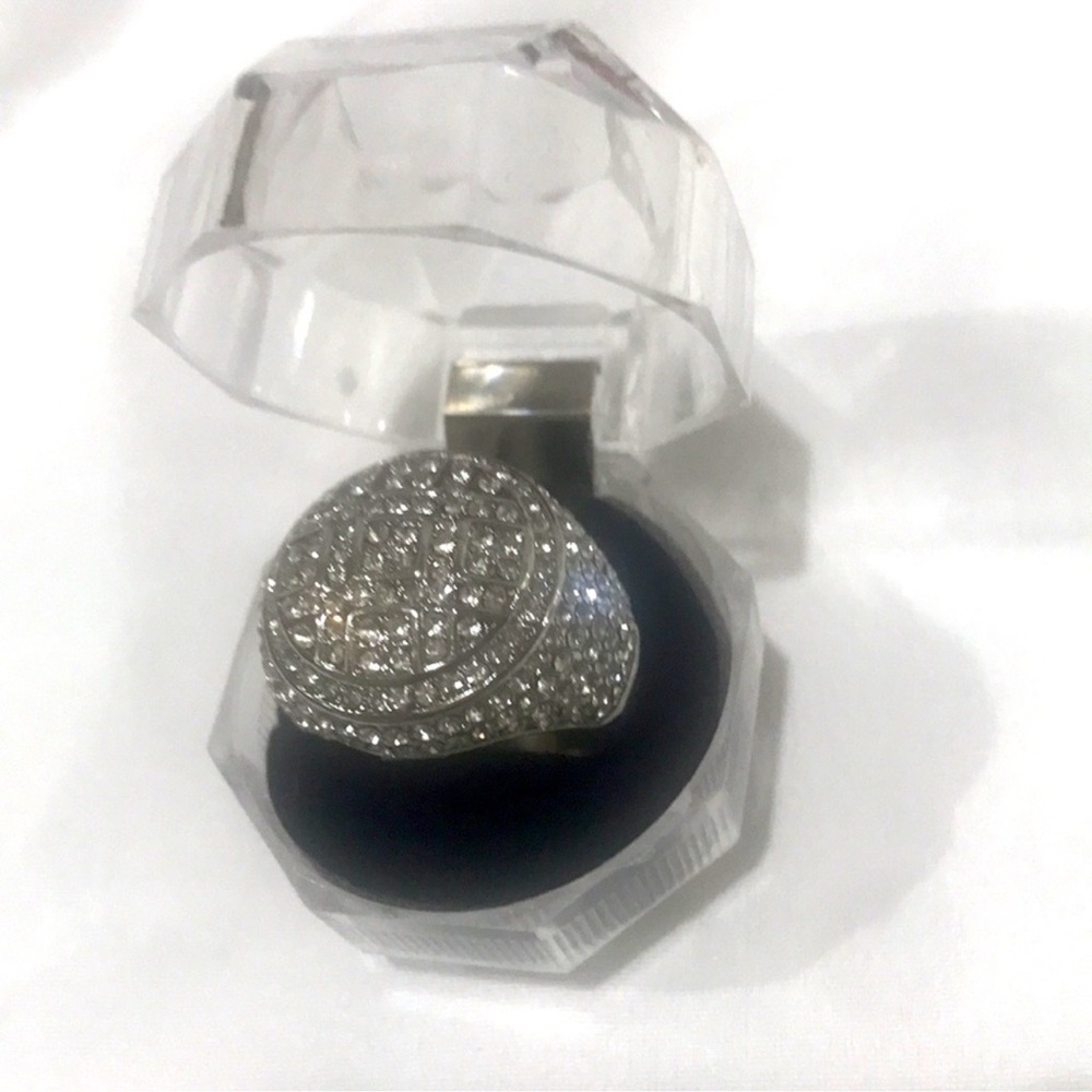 NWT Micro Pavé CZ Crystal Ring - Unisex - Picture 6 of 6